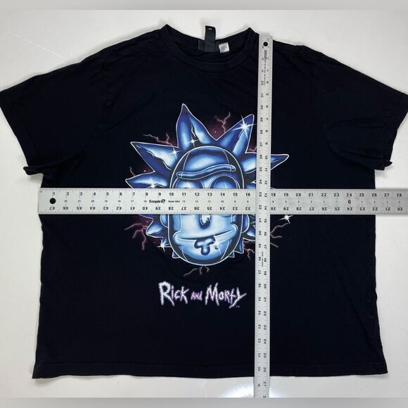 H&M Rick and Morty Graphic T-shirt Women XXL Black Short Sleeve - Picture 8 of 8